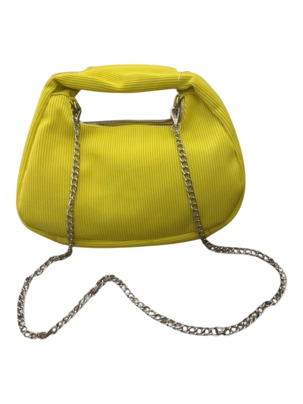 Le Miel  HOBO -‎  Neon Yellow Crossbody or Clutch  |  Chain Strap Vegan  NWT - Picture 11 of 11